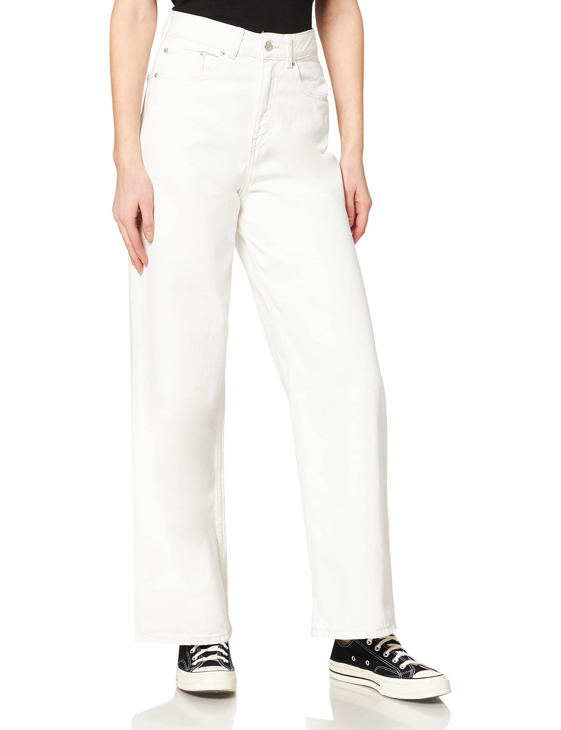 Jjxx Jxtokyo Wide Hw Nr6012 Noos Jeans, Bianco Denim, 32W X 30L Donna-image