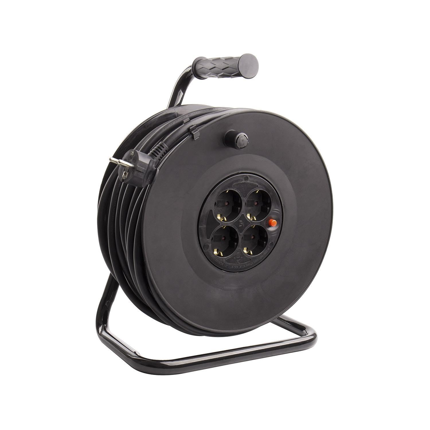 LEDKIA LIGHTING Enrouleur Extensible 40m 3x1.5mm avec Système 'Anti-Twist'