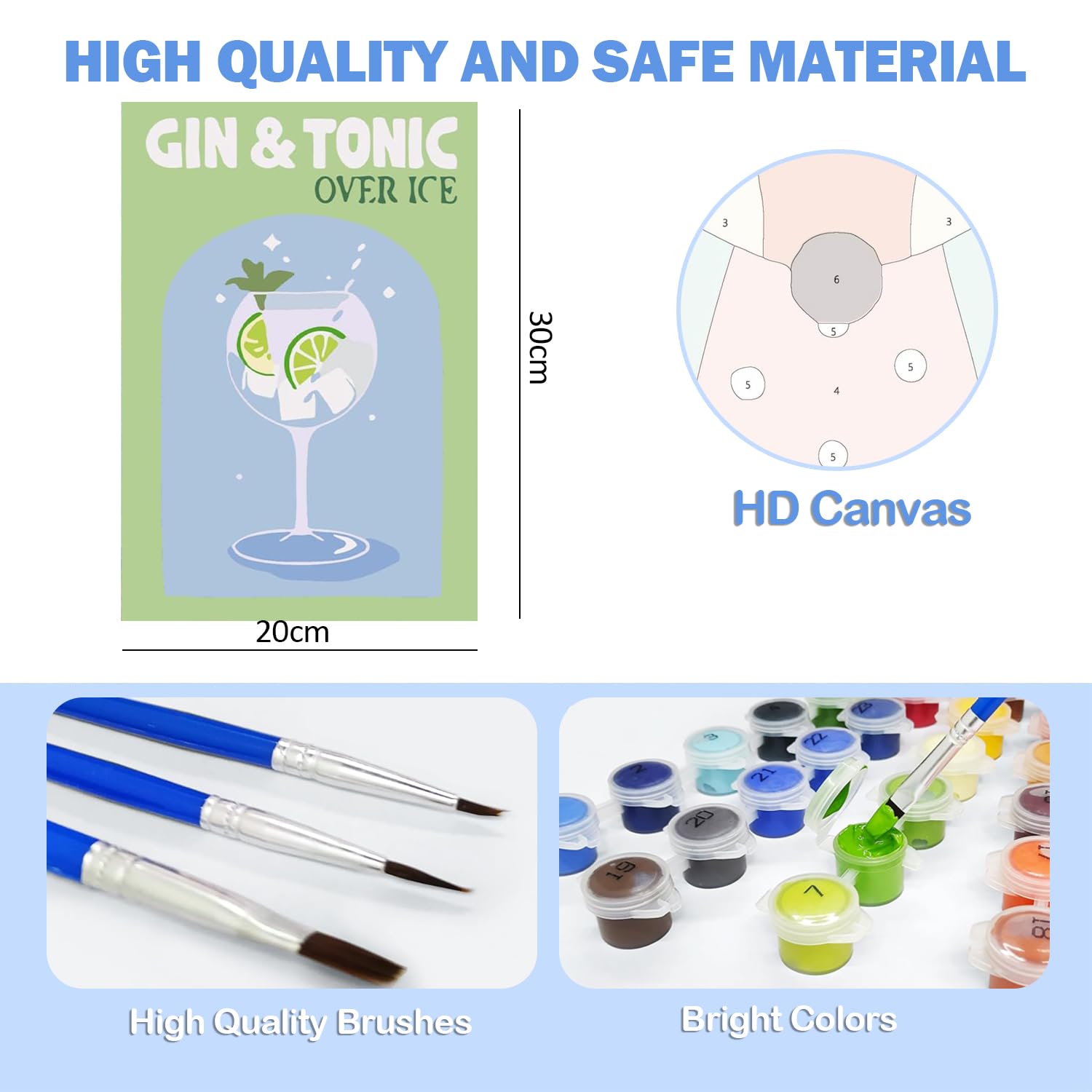 Pack De Pintura Por Números Para Adultos Y Niños – Lienzo De 40x50 Cm Con Pinceles Y Pinturas Acrílicas, Ideal Para Relajarse Y Decorar El Hogar (Sin Marco)