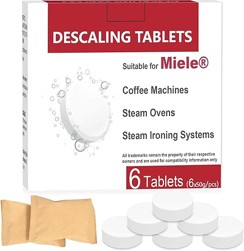Miniatura 2 de Tabletas de descalcificación adecuadas para máquinas de café Miele, hornos de vapor, sistemas de planchado de vapor (6 unidades)