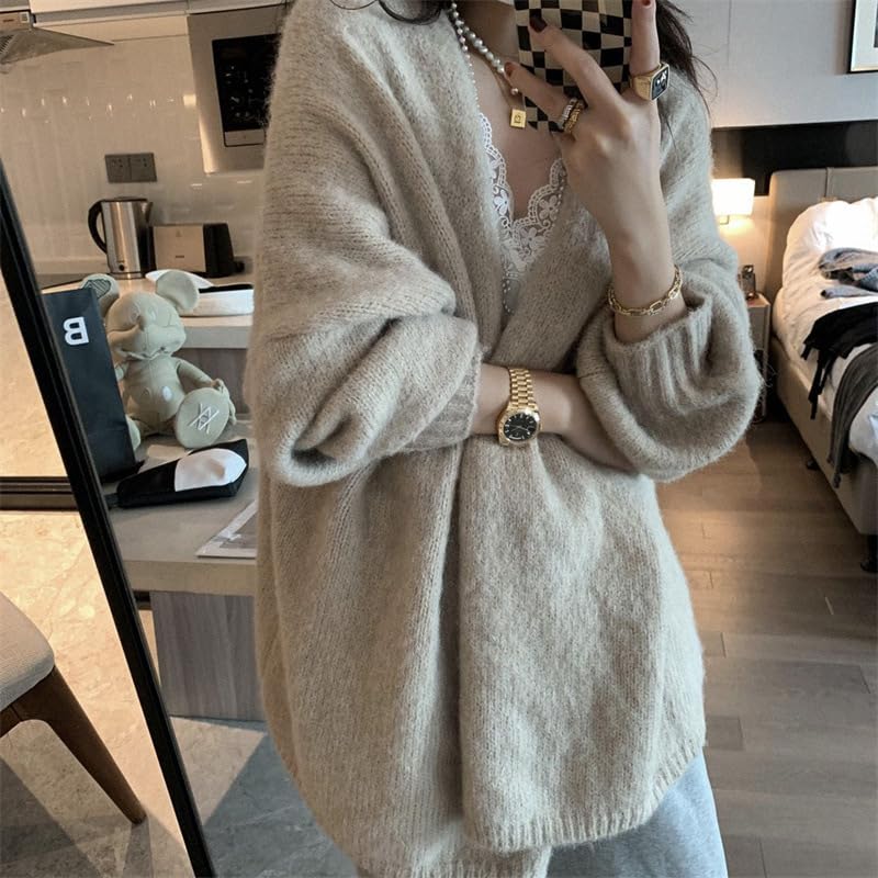 Long Sweaters for Women Casual Open Front Cardigan Oversized Chunky Knit Long Sleeve Cardigans Outwear Coats4