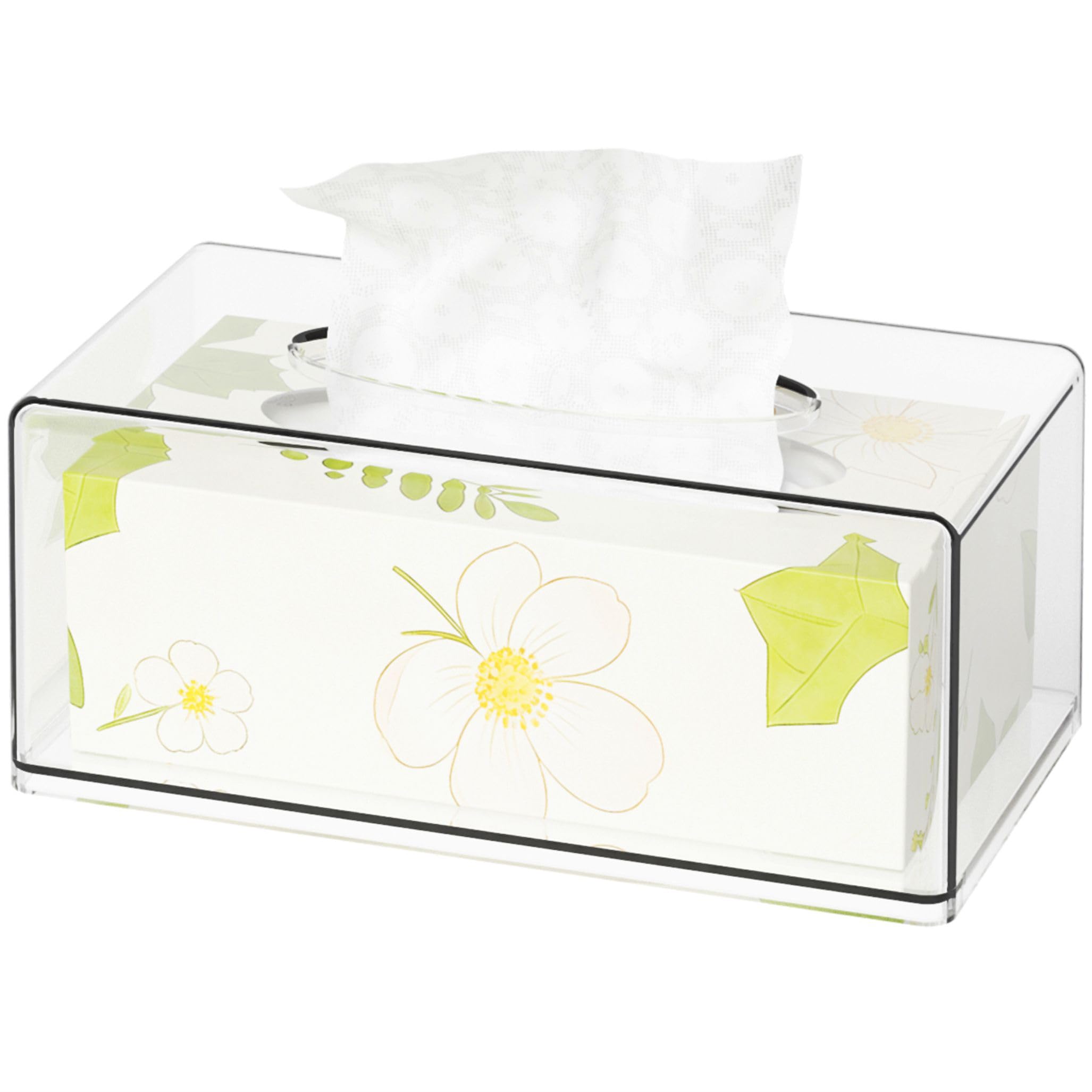 Amazon.com: Clear Acrylic Tissue Box Holder with Cover Facial