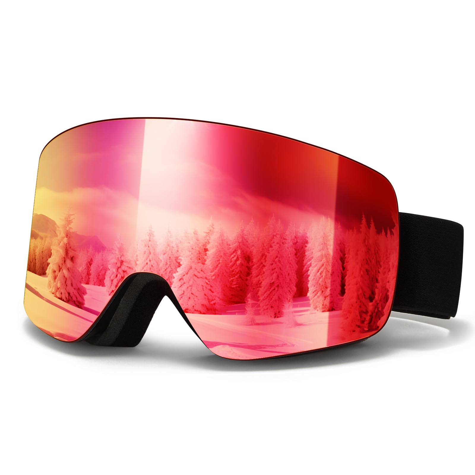 Gogle narciarskie YH227, okulary snowboardowe, ochrona UV 400, przeciwmgielne gogle śnieżne dla dorosłych mężczyzn kobiet młodzieży