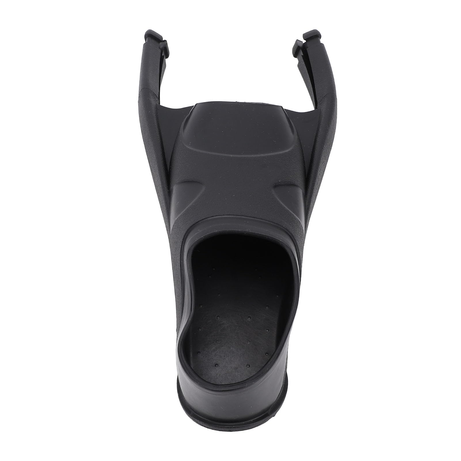 Aleta de buceo con bolsillo para pies, TPR Longblade, aleta de buceo de ala larga, bolsillo para pies para equipo de natación, color negro