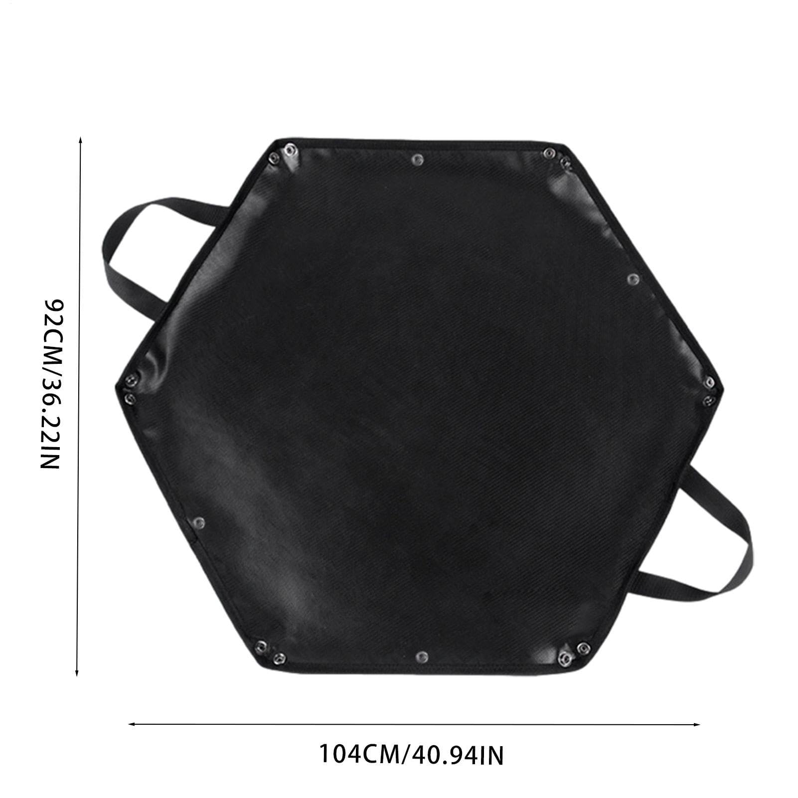 Tapis de protection en silicone ignifuge pour brasero hexagonal - Taille L
