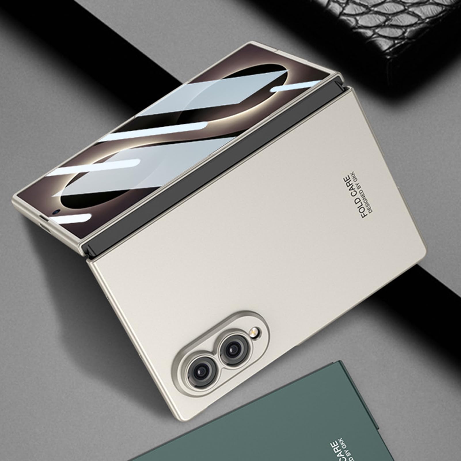 Custodia per Samsung Galaxy Z Fold 8, protezione completa della fotocamera, custodia satinata