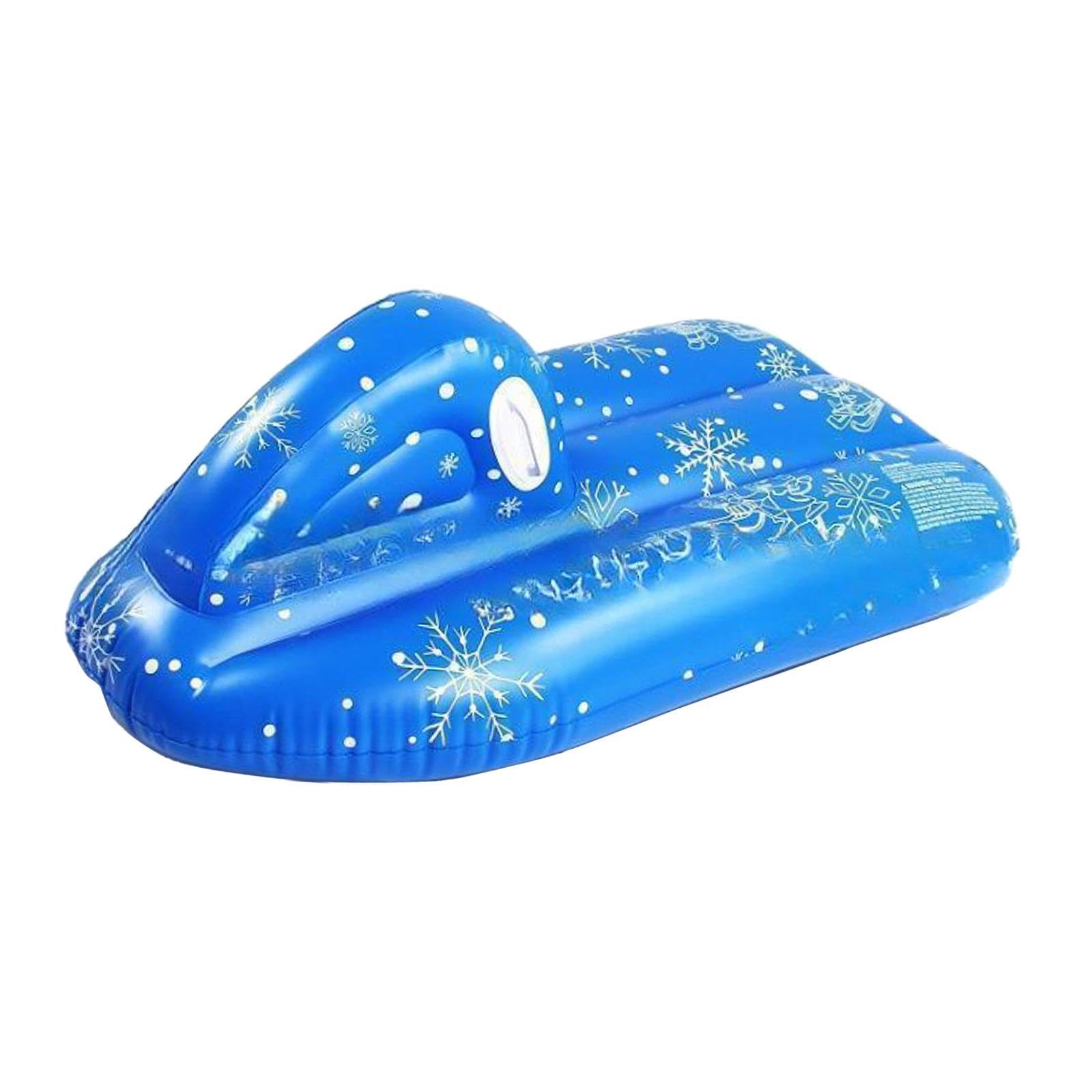 Slittino Gonfiabile, Fondo Spesso con Maniglie, Giocattoli da Neve per Sport all'Aria Aperta, Scivolo,