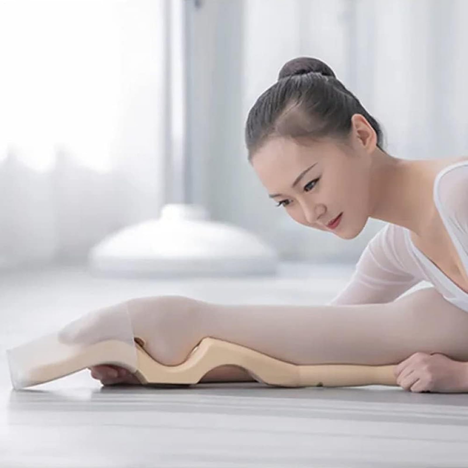 Barella per piedi portatile, strumento di allenamento per la flessibilità della danza, fascia elastica con cinghia per gambe, fascia elastica di resistenza, borsa compatta per ballerini, ginnasti