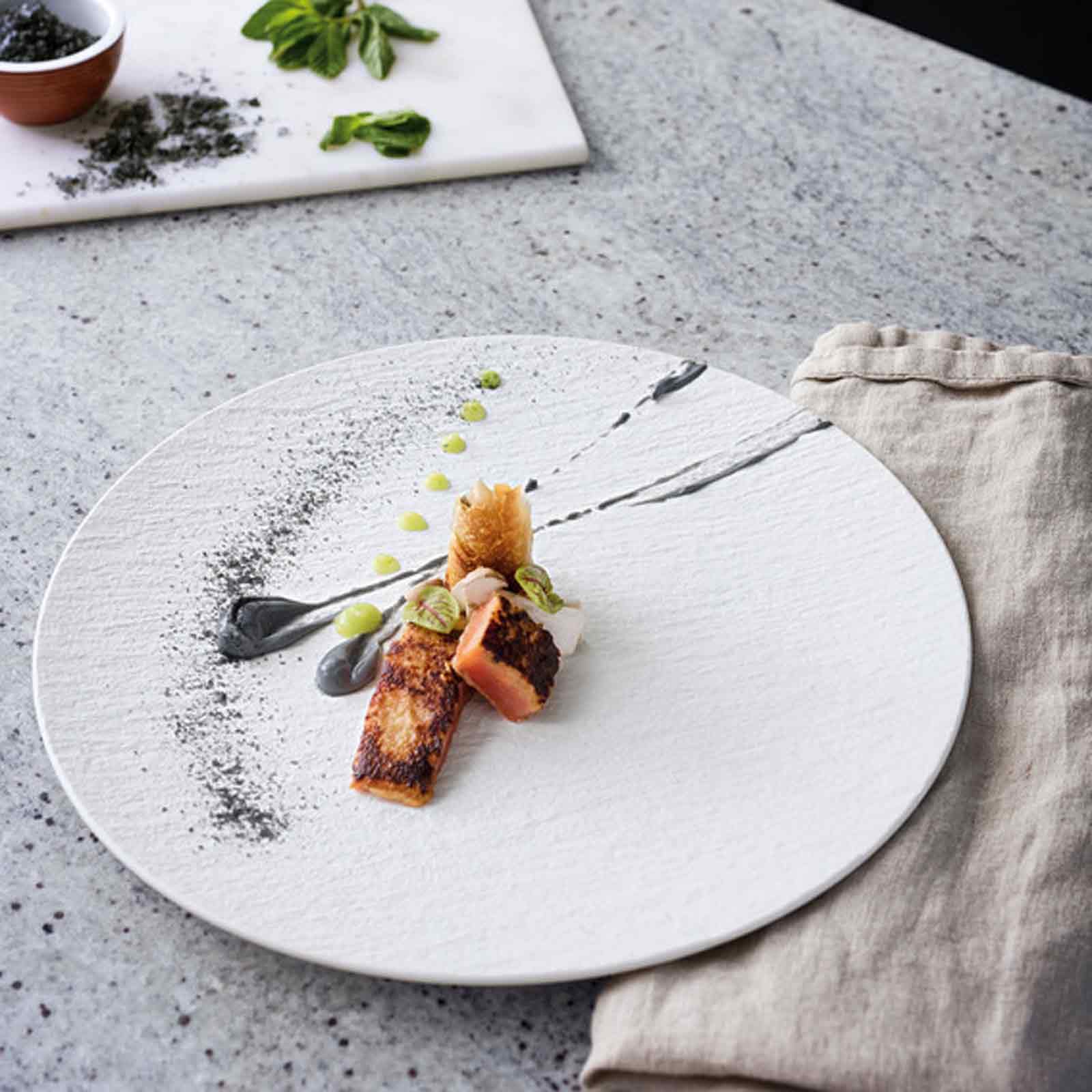 VILLEROY & BOCH Manufacture Rock Bianco 6 Pezzi Piatto Pizza Ø31,5cm