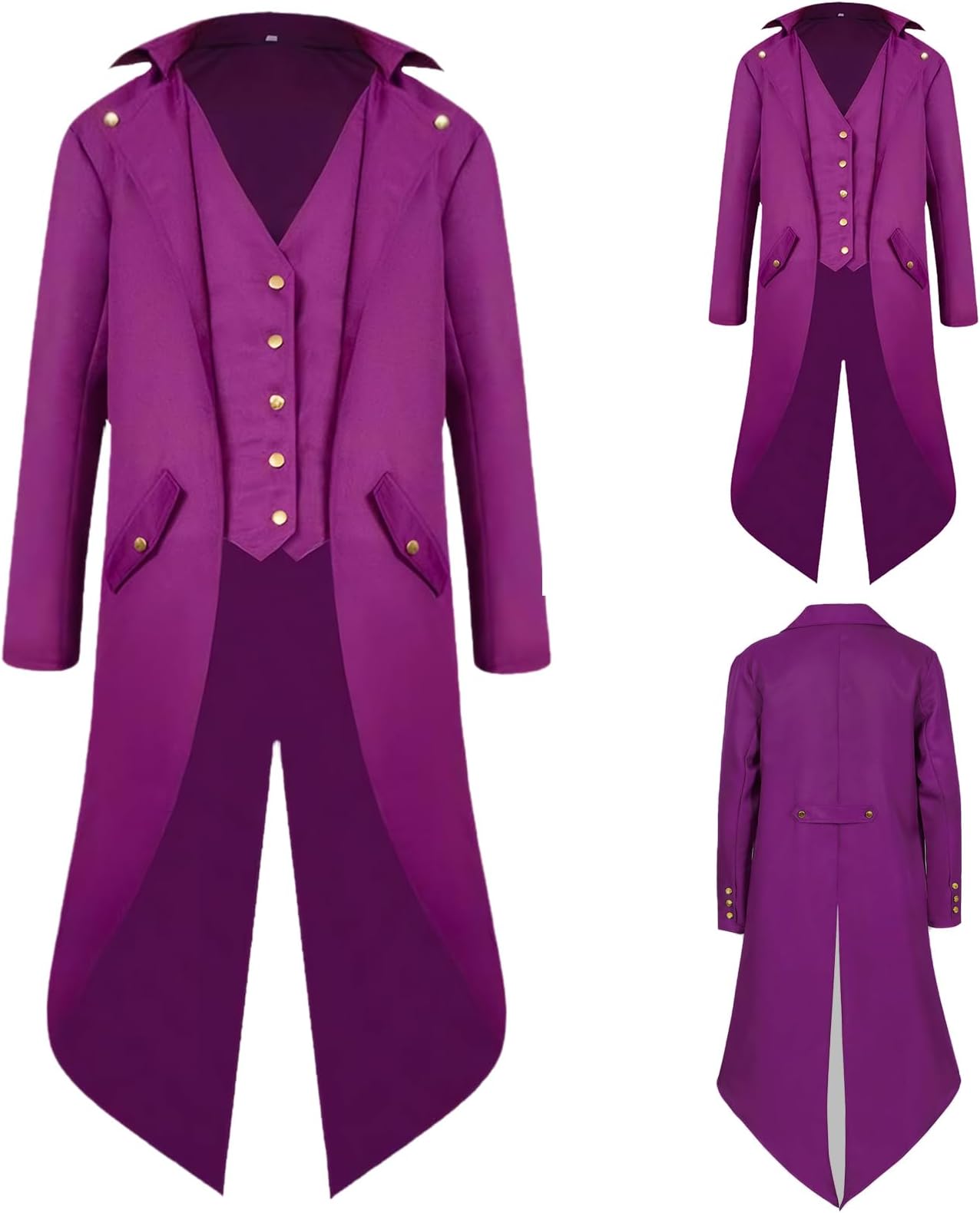 Mittelalter Viktorianische Jacke, Steampunk Frack Mantel Gothic Blazer Jacke Mittelalter Viktorianischen Retro Kleidung Halloween Cosplay