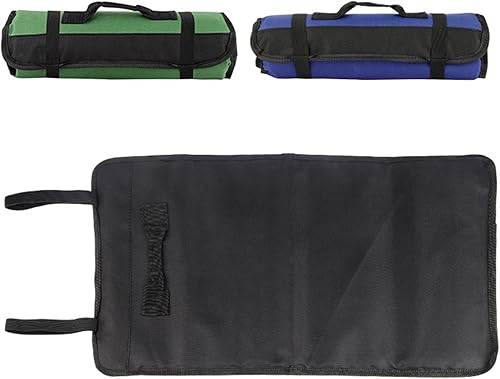 Miniatura 9 de Jaugufiy Bolsa de rollo de herramientas para llaves bolsa de organización de herramientas multiusos organizador de rollos de herramientas bolsa de
