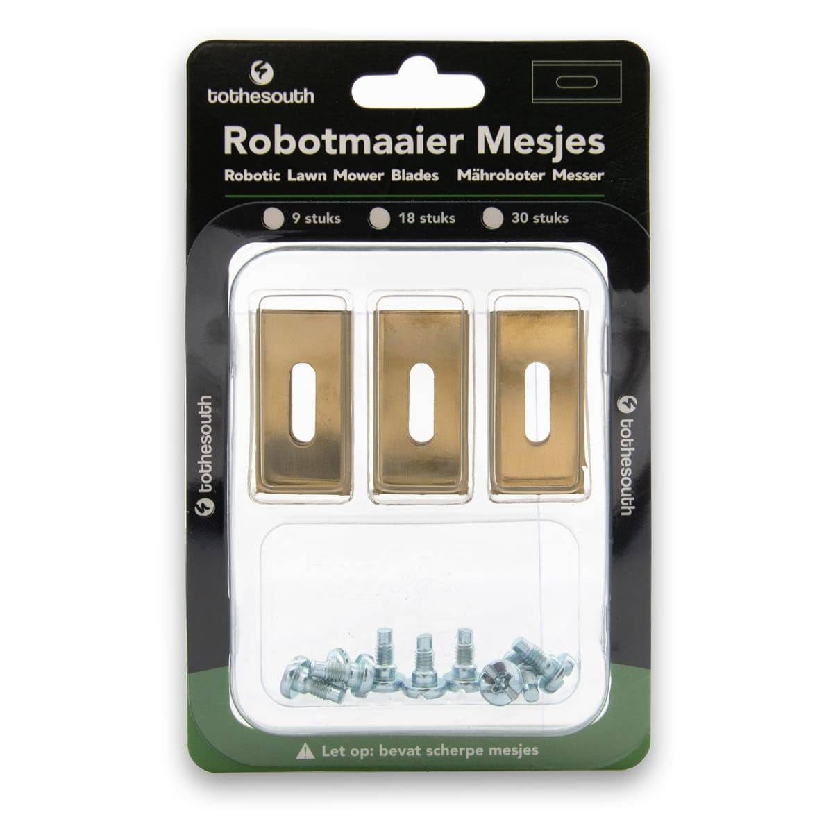 60x To the South® Titanium Endurance Cuchillas adecuadas para cortacésped Robot Medion - 60 unidades