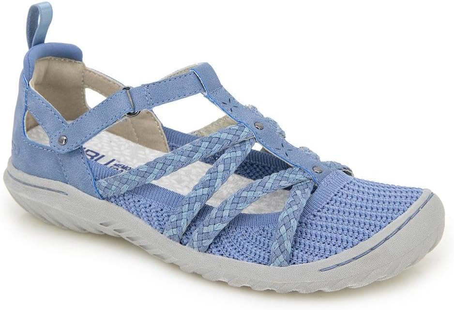 JBU Juliana Women’s Comfort Casual Classic Mary Jane Flats Fashion Shoes 7 Denim/Light Denim