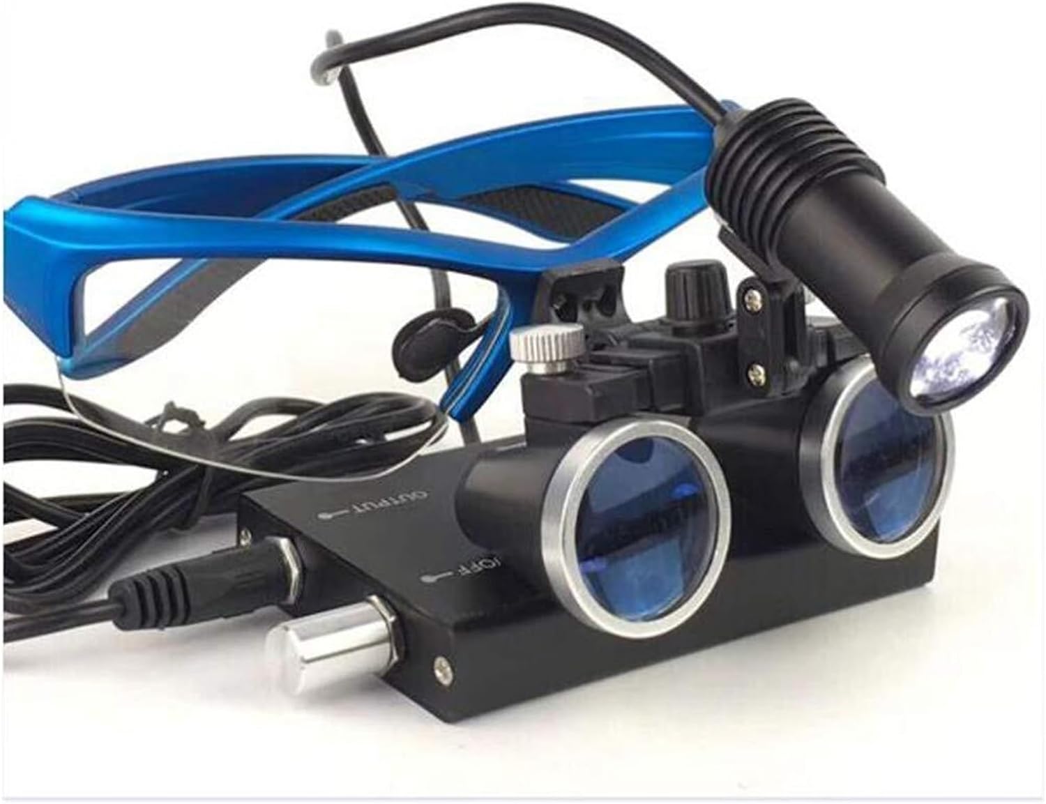 Lightweight Dental Loupes 3.5X with LED Headlight, Surgical Headband Loupe -Binocular Magnifying Glasses for Dentist Surgery Vet Lab Hobby Craft