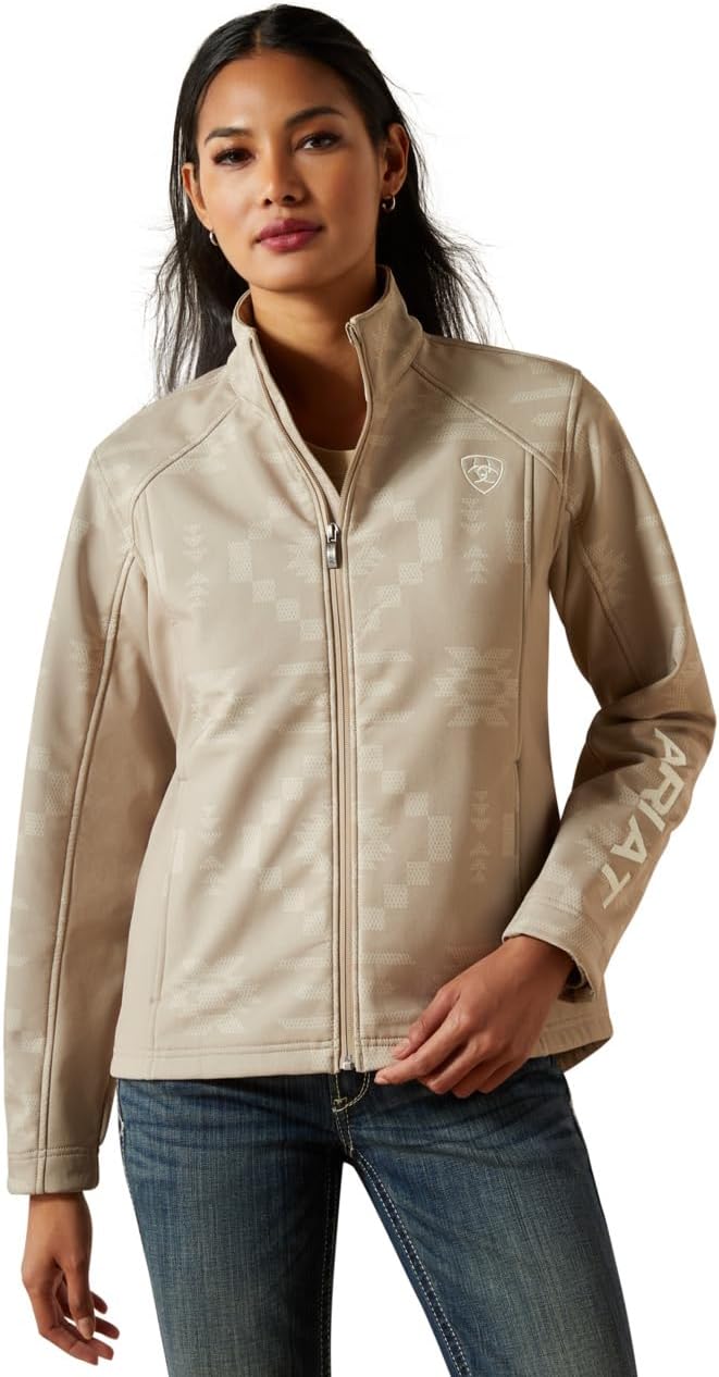 ARIAT womens Ariat Logo Softshell Print Jacket
