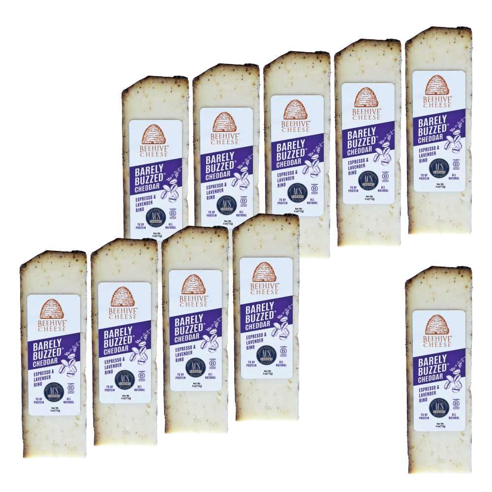 Beehive Barely Buzzed Cheese, 4 oz, 10 Pack