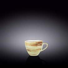 Wilmax WL-669134/A Porcelain Mug, Pistachio, 110 ml Capacity