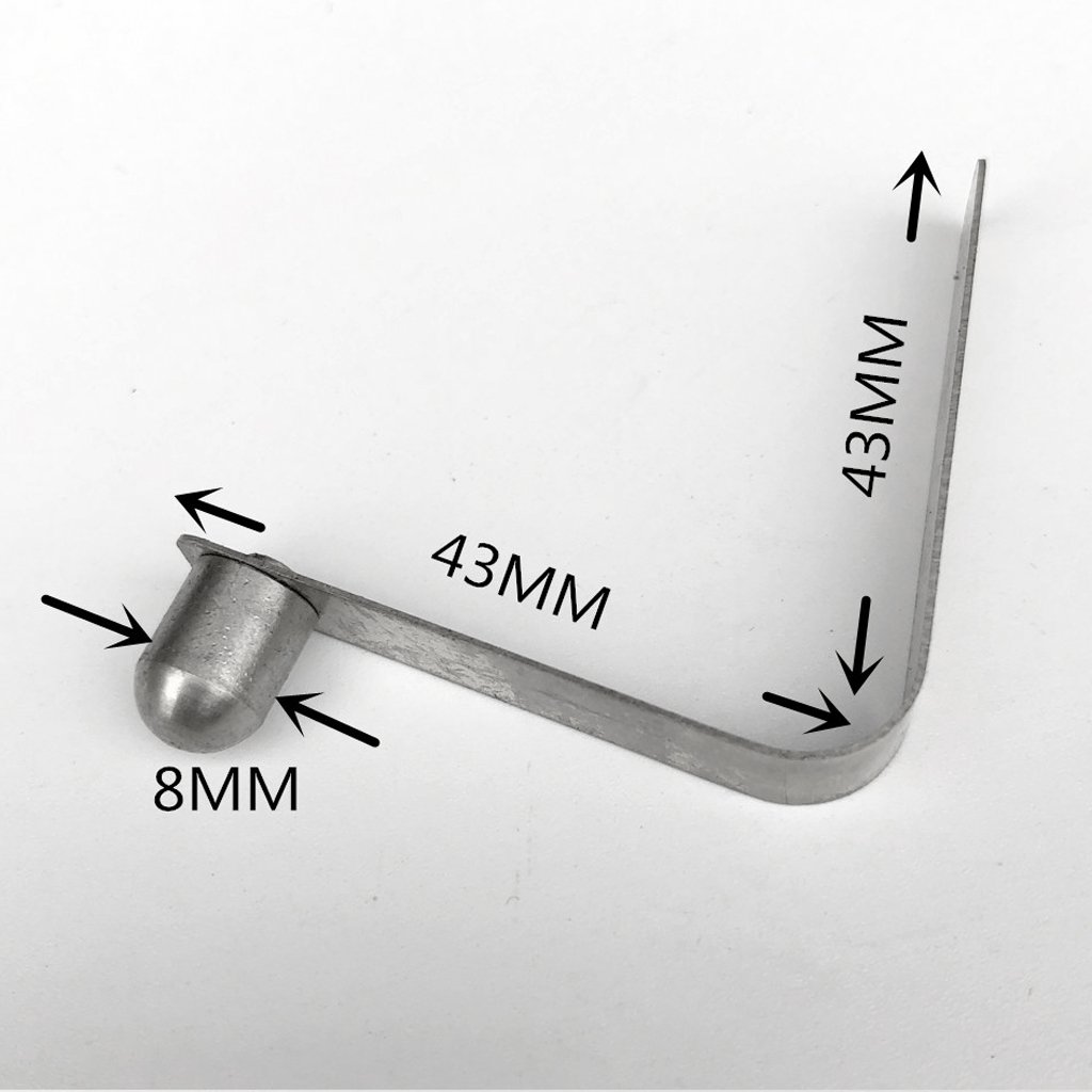 6 clip a molla per kayak in acciaio inox da 8 mm