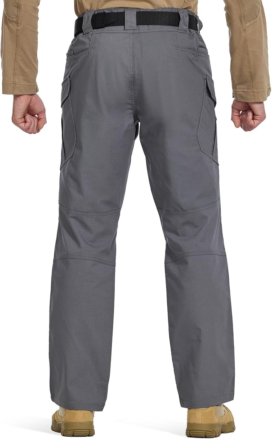 Men's Stretch Tactical Pants Water Resistant Outdoor Cargo Pants Lightweight Ripstop EDC Hiking Work Pants - Image 3