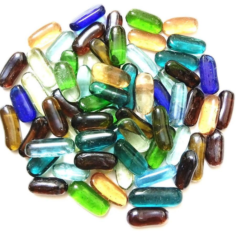 Hug A Plant | Capsule Glass Mixed 1KG Pebble Stones for Home Decorative|Vase Fillers| Aquarium Fish Tank |Lawn|Multi-Purpose (B0CMQXTRSV) Amazon Price History, Amazon Price Tracker
