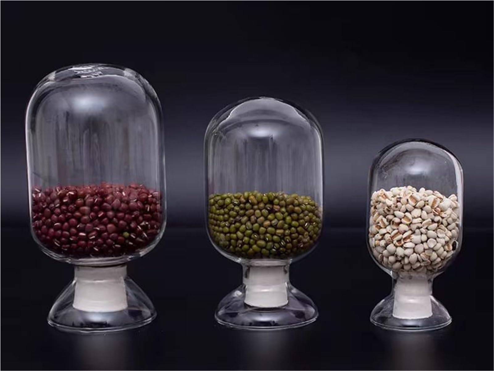 Matraccio Erlenmeyer graduato in borosilicato, 1 Bottiglia di Vetro for Campioni di Laboratorio da 125 ml, 250 ml e 500 ml, con Tappo di Gomma, Che Mostra Un Pallone Rotondo.(500ml 1pcs)