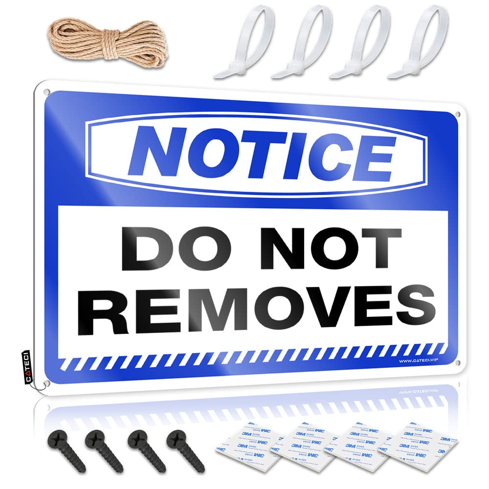 HELIOFORGE Man Cave Funny Signs Notice Do Not Removes Tin Sign Beer Signs For Bar Funny Vintage Signs(30X40CM)