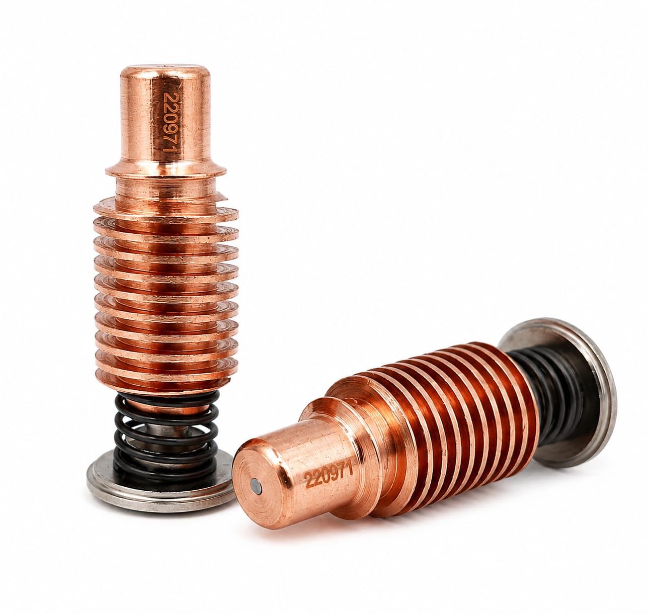 Electrodo 220971 45-125 A cortador de plasma accesorio de repuesto para Hypertherm Powermax 125 Duramax Set 1, 5 o 10 unidades (5) | Cortador de plasma CNC: transferencia de energía óptima en placas gruesas