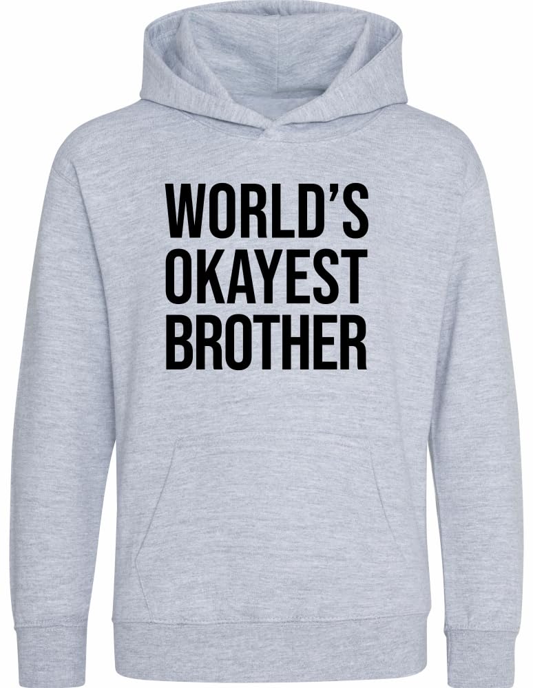 Sweat à capuche World's Okayest Brother pour style décontracté