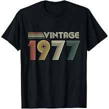 Vintage 1977, 1977 Birthday, 1977 T-Shirt