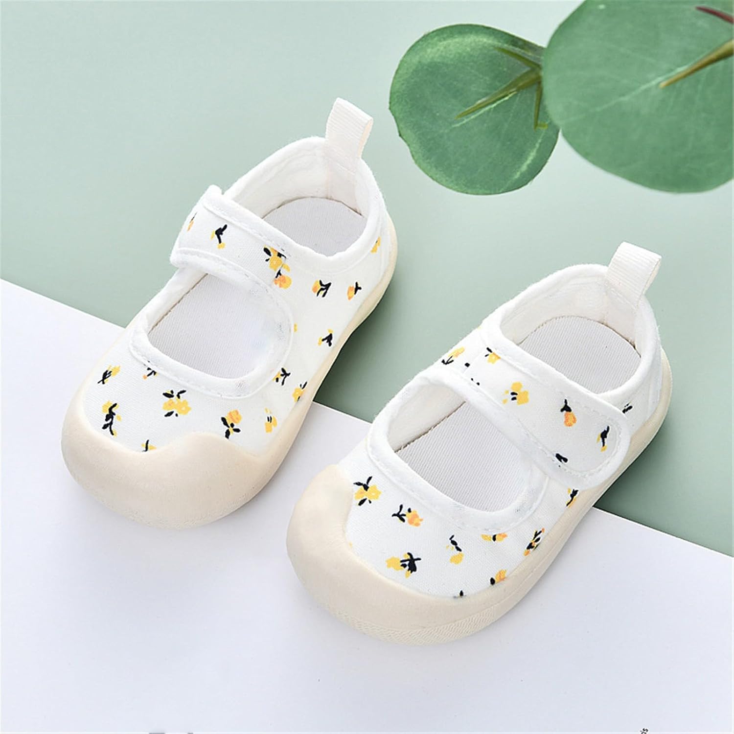 Toddler Lightweight Sandals for Boys Girls Kids Babies Summer Floral Walking Shoes Soft Breathable White Toddler Sandals