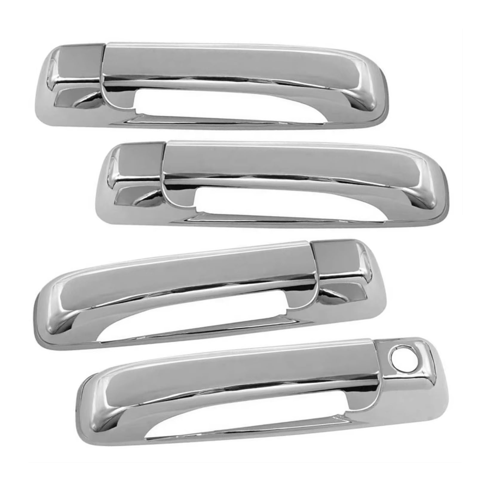 Dspolimv One Color Outer Door Handle Cap Compatible With Jeep For Grand For Cherokee 2005-2011 1 Set Silver Door Handle Cover Trim Parts Accessories Replacement