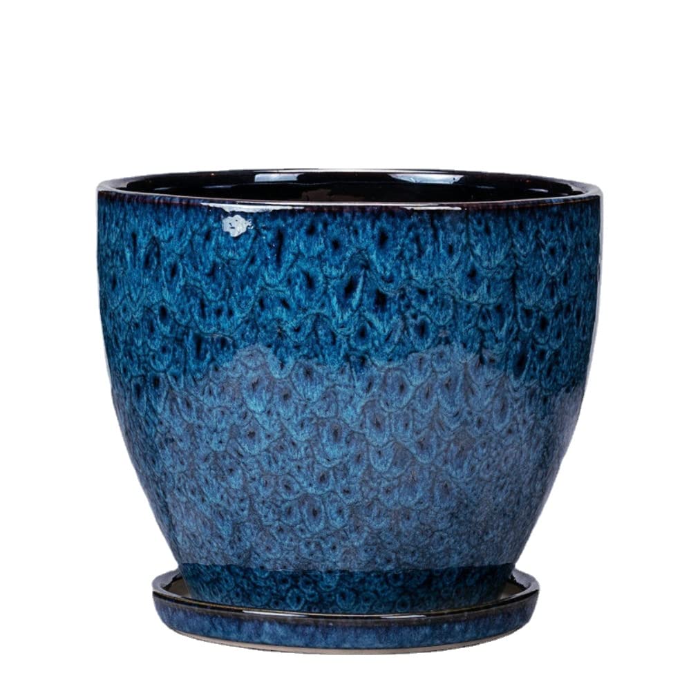 Jardinière en céramique XIALON 15,5 cm avec drainage optimal
