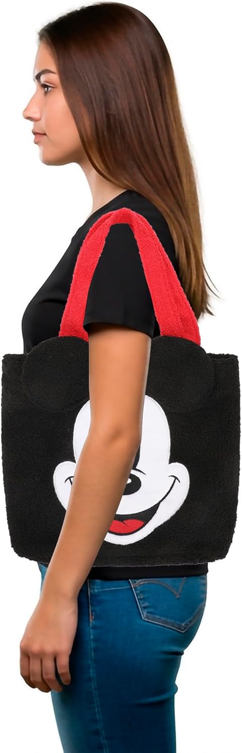 Bioworld Mickey Mouse Classic Sherpa Women's 12" Tote Bag - Image 2