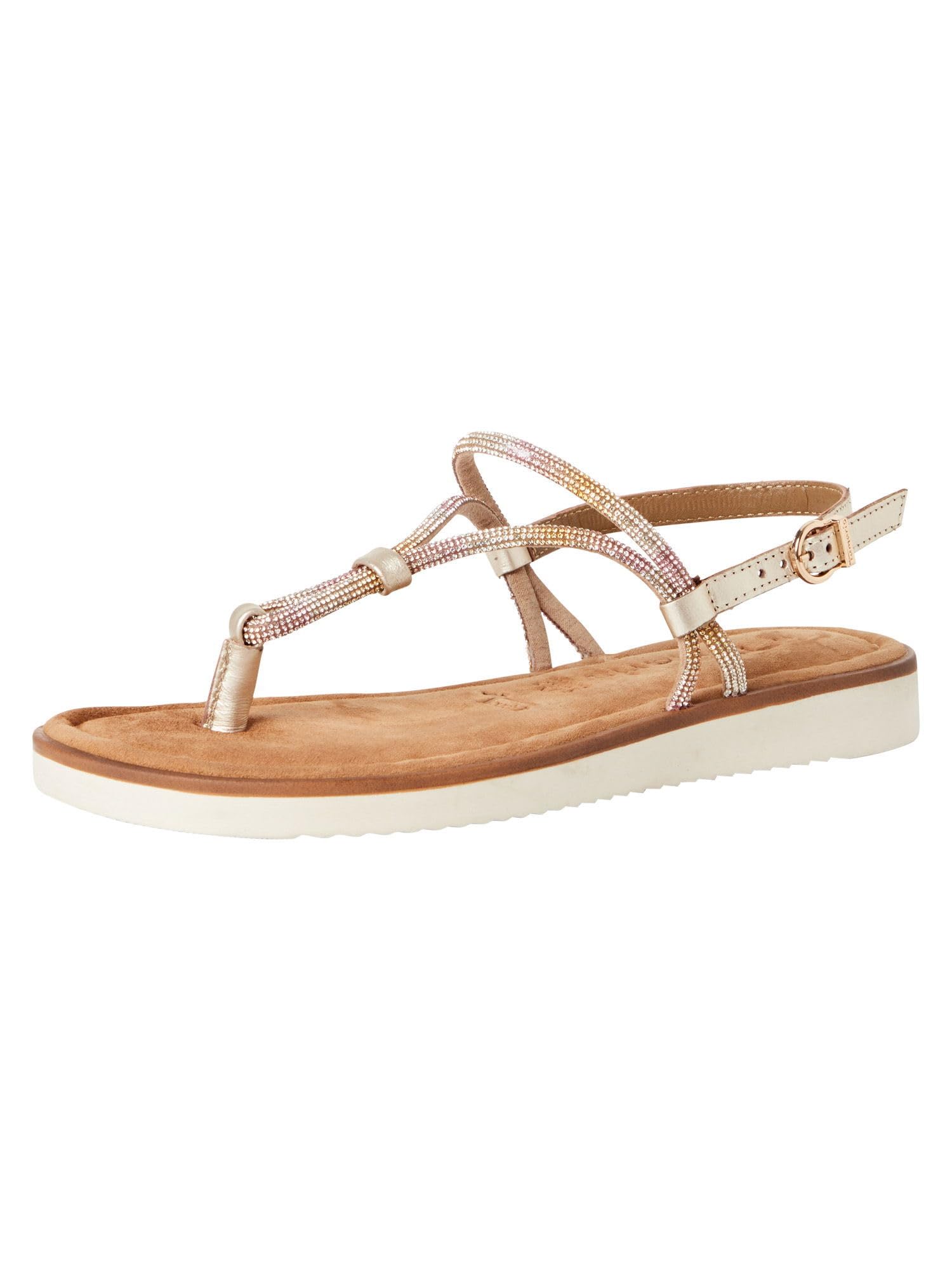 Tamaris Women 1-28601-44 Sandal, Peach Comb, 4 UK