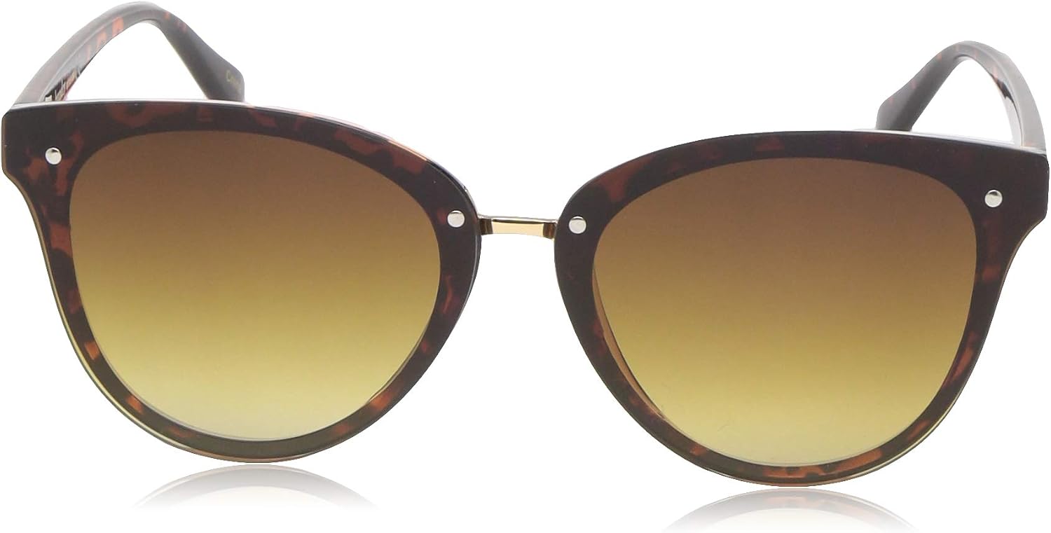 LAUNDRY BY SHELLI SEGAL Metal Temple Women's Round Sunglasses