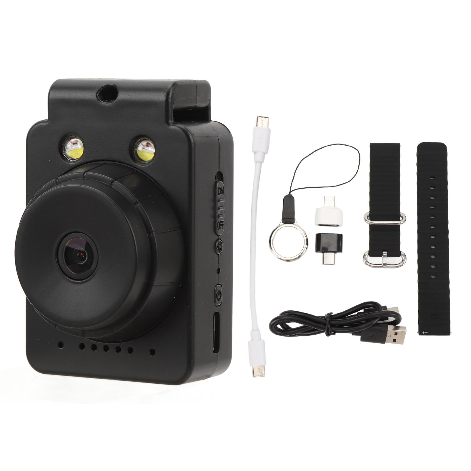 Obroża dla Kota HD 1080P z Nagrywaniem Wideo Bezprzewodowa Mini Kamera Sportowa, Mała Kamera Akcji, z kartą 32 GB, Kamera Korpusowa na Artykuły dla Zwierząt, Rzeczy, na Zewnątrz,