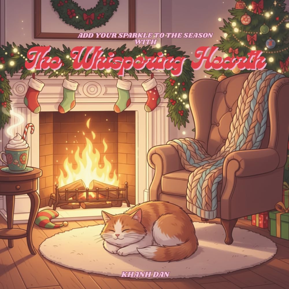 The Whispering Hearth: A Cozy & Magical Christmas Coloring Book for All Ages (Worlds of Whimsy by Khanh Dan)