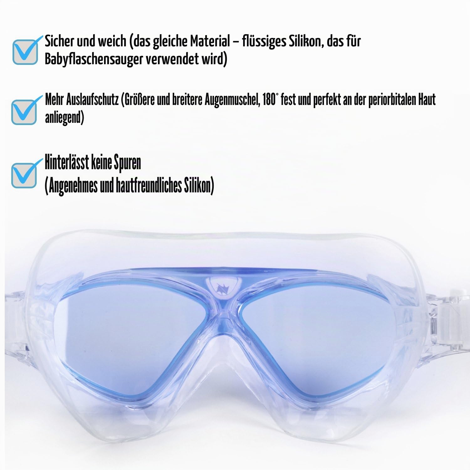 Winline Schwimmbrille Erwachsene Kinder Anti Fog Ohne Leakage deutlich Anblick UV Schutz, Professional Schwimmbrille für Herren Damen Jungen Mädchen