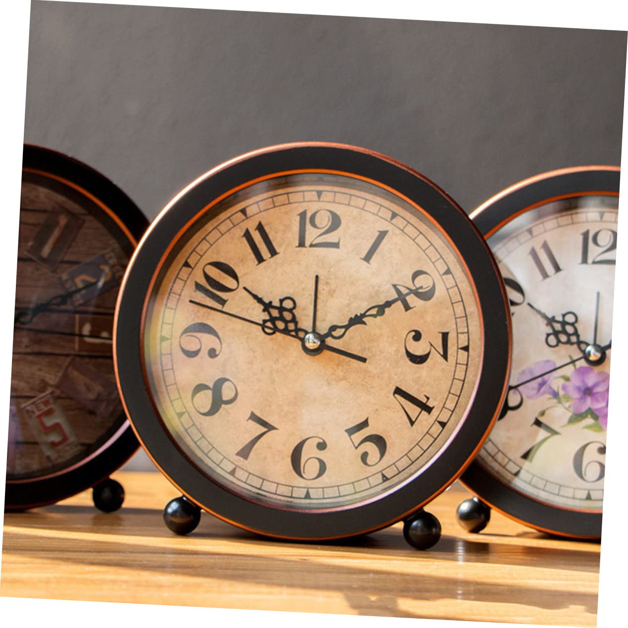 Réveil Rétro, Silencieux, Sans Tic-Tac, Analogique À Quartz Avec