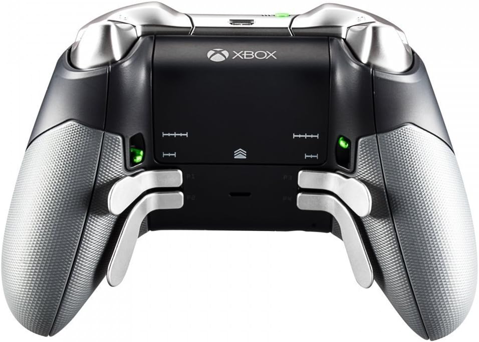 Metal Replacement 4 Paddles kitSteel Paddles Hair Trigger Locks Replacement Parts Video Games Accessories Kits for Xbox One Elite Controller (Silver)