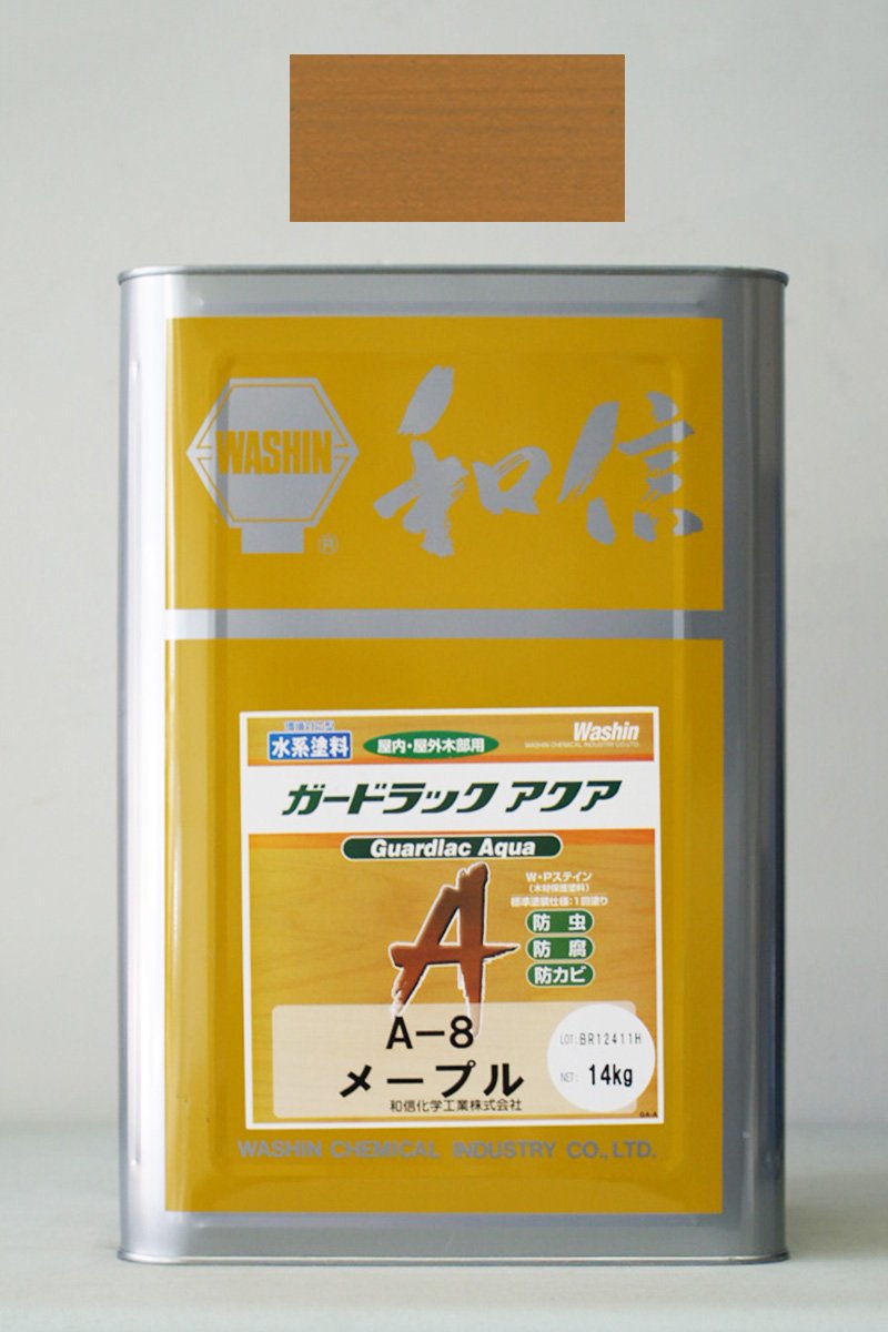 Amazon | ガードラックアクア A-8（メープル） 14Kg | 塗料缶・ペンキ