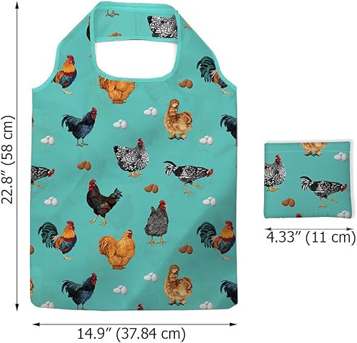 Miniatura 7 de WIRESTER Bolsa de comestibles reutilizable para mujeres y niñas, bolsa de compras plegable, bolsa de hombro, bolsa de playa