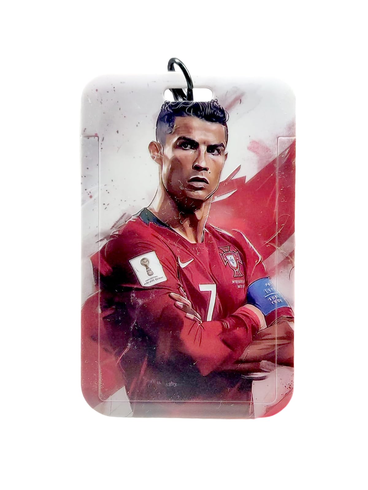 Ronaldo Fan ID Card with Premium Lanyard | Red Card | Football ID Card