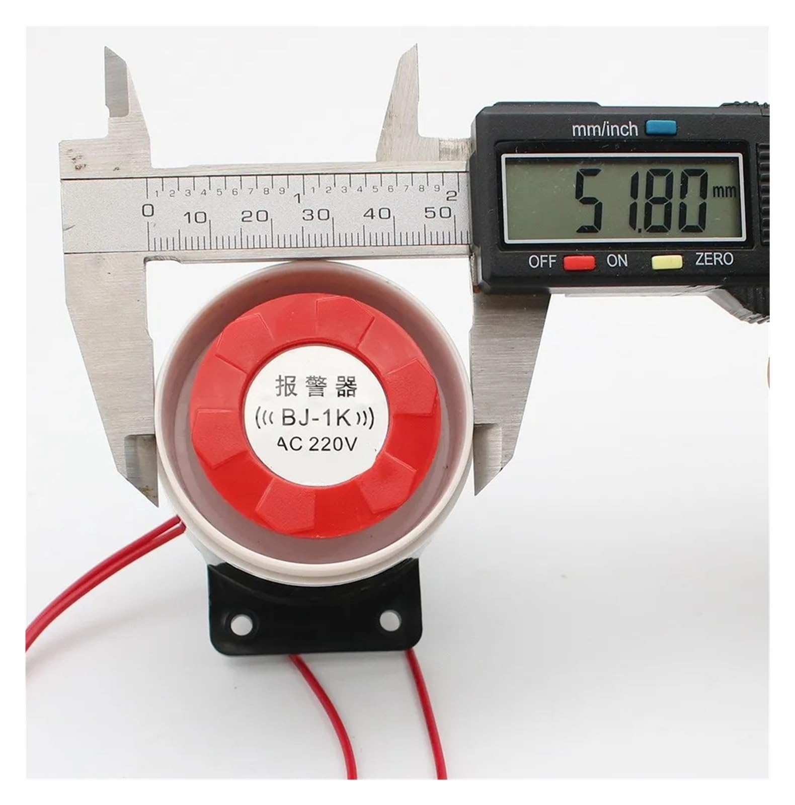 Alarma Industrial de Alto decibelio BJ-1K, 12V, 220V, Sonido de Sirena, Sonido de Rescate, Sonido de Fuego, zumbador Integrado (Size : 220V)