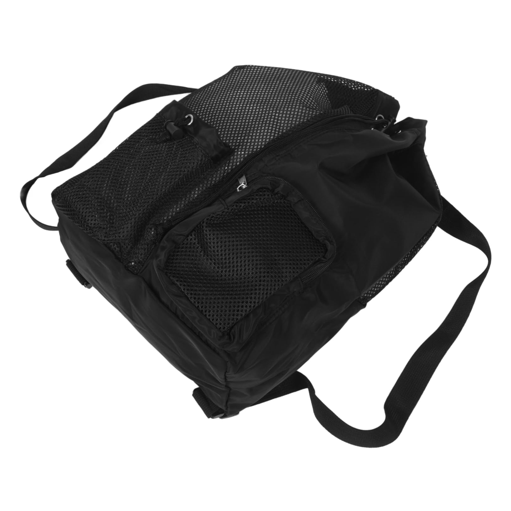 COLLBATH Large Capacity Mesh Swim Bag Drawstring Backpack with Wet Dry Separation Beach Bag