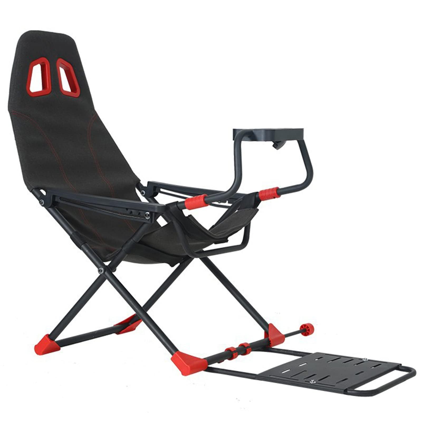 Racing Simulator Cockpit con supporto regolabile e sedile ergonomico, design pieghevole per console di gioco e PC