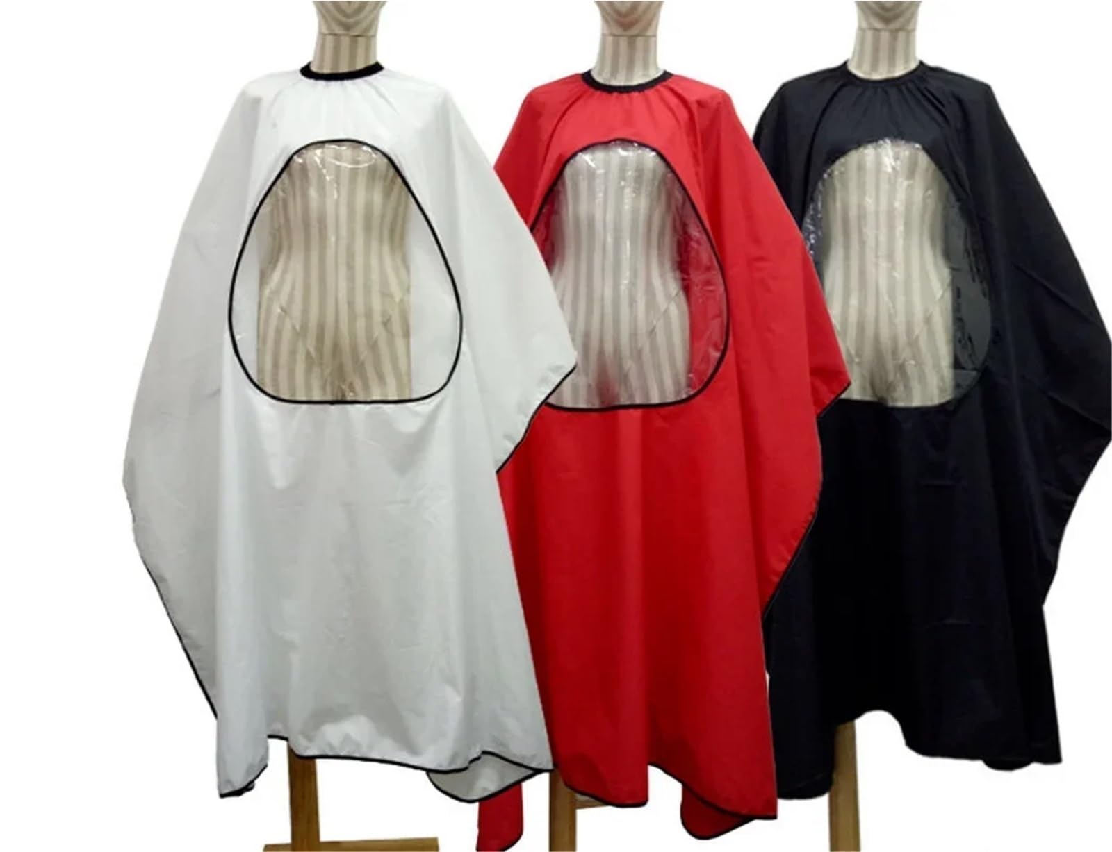 Capo Barbiere Grembiule da salone professionale 3 pezzi Mantella impermeabile Strumento for lo styling del barbiere Parrucchiere Grembiule visibile Taglio dei capelli Mantella for abito da parrucchier
