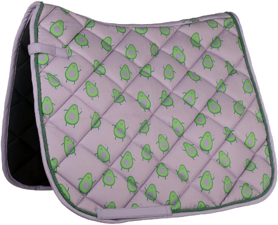 HKM Naples Saddle Cloth Lilac/Green General Purpose
