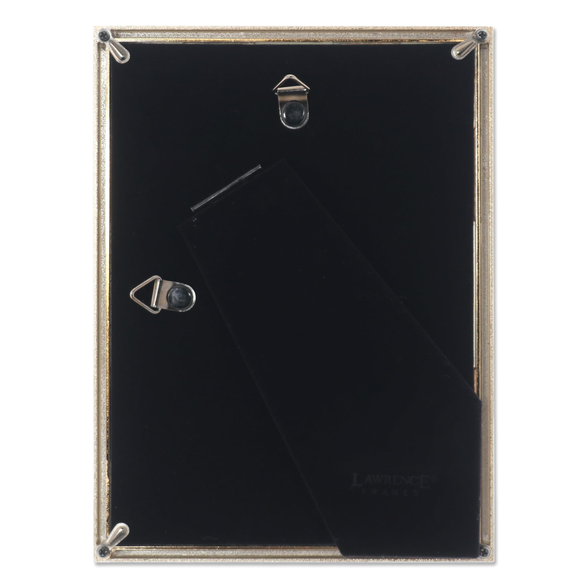 Lawrence Frames 712346 Metall-Bilderrahmen mit Leinenmuster, 10,2 x 15,2 cm, goldfarben – Ansicht 4