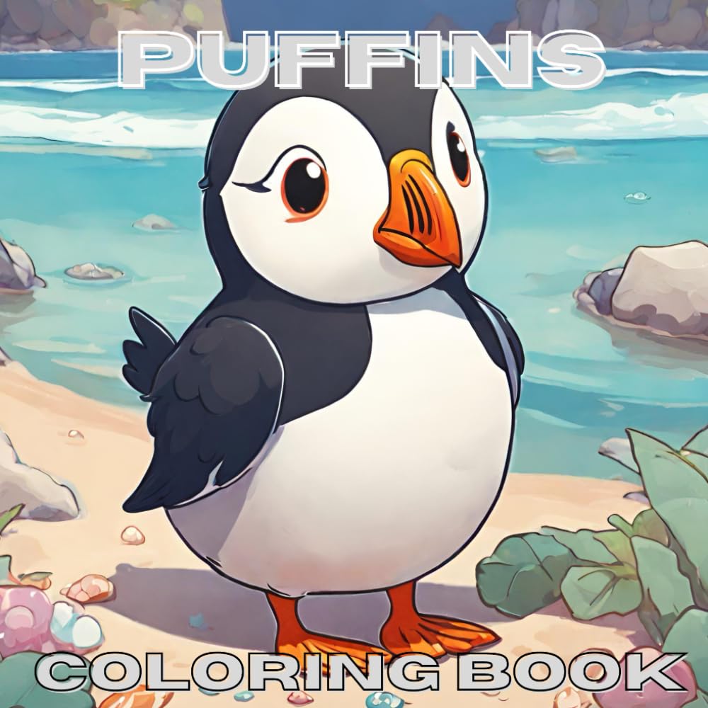 PUFFINS: COLORING BOOK